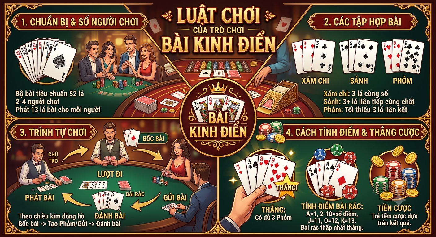 luật chơi của trò chơi bài kinh điển